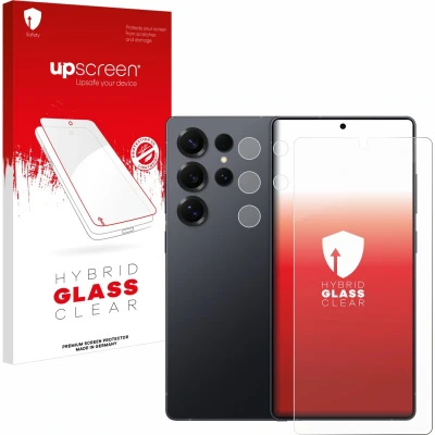 Afbeelding van upscreen Screenprotector voor Samsung Galaxy S25 Ultra Enterprise Edition (Voor+Camera) Folie Beschermfolie Beschermglas transparant