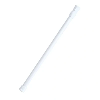Afbeelding van Douchegordijnstang, 30 50 cm, verstelbare verende trekstang, uitschuifbare gordijnkast, raamrail stang, roestvrij, telescopische dwarsstang voor badkamer, keuken, kledingwinkel, badkuip
