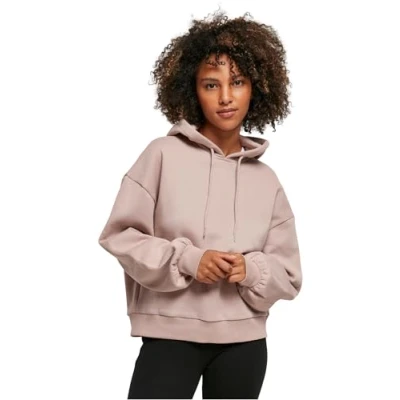 Afbeelding van Build Your Brand Oranic Oversized Sweatshirt Met Capuchon Roze XL Vrouw