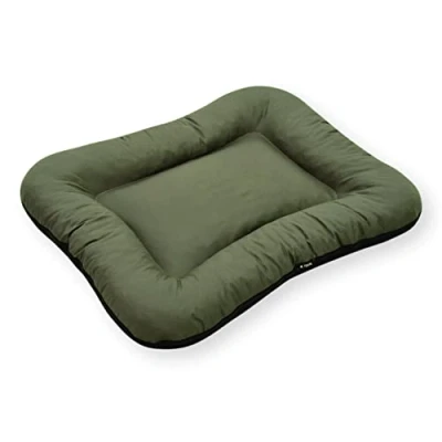 Afbeelding van 4L Textil KLEO Hondenbed voor grote honden, wasbaar, hondenkussen, hondenmat, hondenmatras, XXL (XL 130 x 110 cm, donkergroen (met ritssluiting)