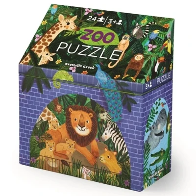Afbeelding van Crocodile creek puzzel dierentuin 24st