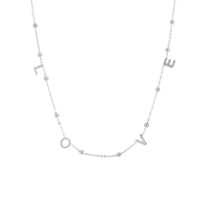 Afbeelding van Bijoutheek Collier Balls Love Zilver