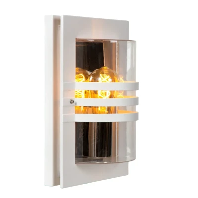 Afbeelding van Lucide Privas wandlamp 60W 33x22cm wit