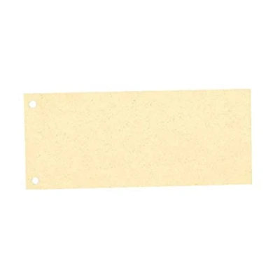 Afbeelding van Esselte Scheidingsstroken van karton, 1/3 A4, 100 stuks, extra breed, chamois, 100% gerecycled papier, 20993