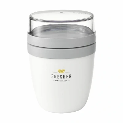 Afbeelding van Mepal Ellipse Lunchpot To Go Yoghurtbeker 500 ml Wit