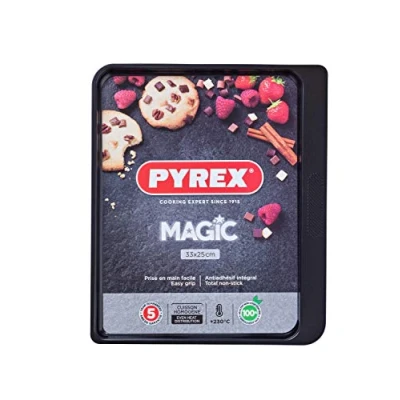 Afbeelding van Bakplaat Pyrex Magic Zwart 33 x 25 cm