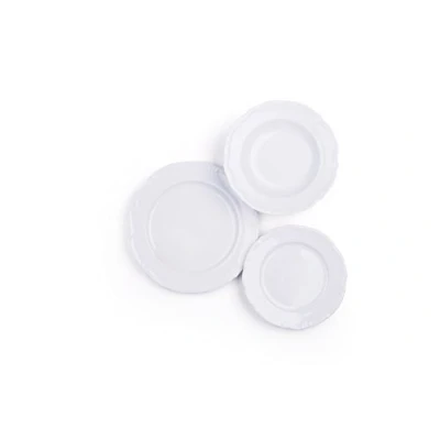 Afbeelding van Excelsa Mademoiselle Bordenservies, 18 delig, porselein, wit