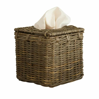 Afbeelding van LOBERON Tissuebox Livry bruin