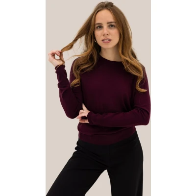 Afbeelding van Alder knitted jumper Burgundy / L