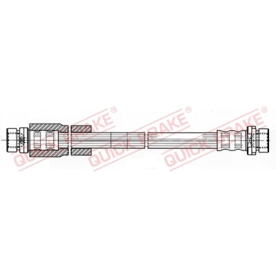 Afbeelding van QUICK BRAKE 22.314 Remslang 328mm M10x1 Met binnendraad FORD: Fusion Station Wagon (JU2) 1.4 TDCi, 1.6 1.25, 1.3, LPG, 1.4, 2002 2012