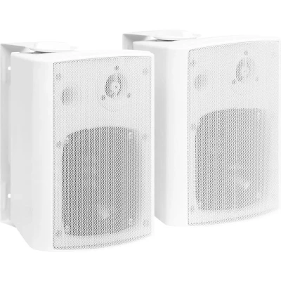 Afbeelding van vidaXL Stereoluidsprekers wandgemonteerd 2 st 100 W wit