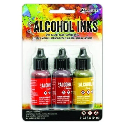 Afbeelding van Ranger Alcohol Ink Kits Orange/Yellow Spectrum 3x15 ml TAK69645 Tim Holtz (02 20)