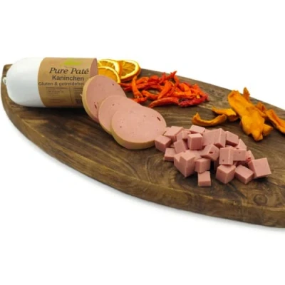 Afbeelding van Paw Natural Hondenworst snijvast, 3 x 400 g, konijnenworst, gluten en granenvrij, van vers vlees gezonde dieren (konijn, g)