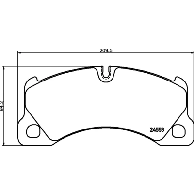 Afbeelding van Remblokkenset, schijfrem HELLA PAGID 8DB 355 014 151