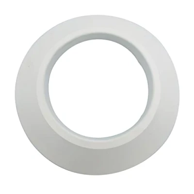 Afbeelding van TYGERIX® rozet wit van EPDM rubber voor buizen 120 mm en 125 Flexibele het afdekken ketels, ovens elke installatie, hittebestendig, gecertificeerd materiaal