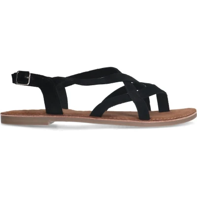 Afbeelding van Sacha suède sandalen zwart