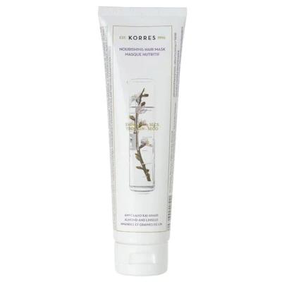 Afbeelding van KORRES Almond &amp; Linseed Haarmasker voor droog en beschadigd haar, met amandelolie, rijke opbouwverzorging, veganistisch, 125 ml