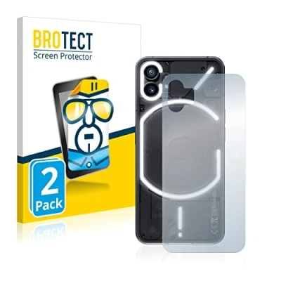 Afbeelding van BROTECT (2 Stuks) Schermbeschermer voor Nothing Phone (1) (Achterkant) Screen Protector Transparant