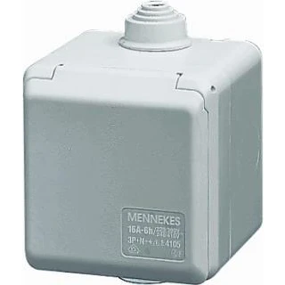 Afbeelding van Mennekes wandcontactdoos cepex 16a 5p 6h 400v ip44 4105