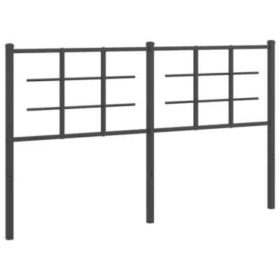 Afbeelding van Hoofdbord 160 cm metaal zwart