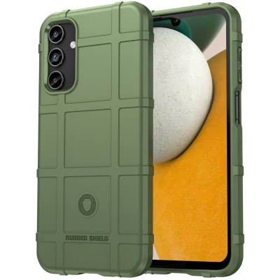 Afbeelding van Samsung Galaxy A15 (4G) Hoesje Siliconen en TPU (zacht) iMoshion Backcover/Softcase Donkergroen Telefoonhoesje Shockproof/Valbescherming