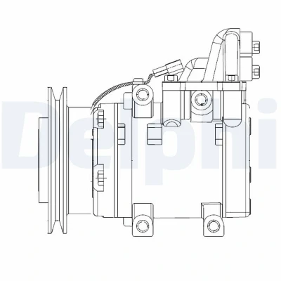 Afbeelding van Delphi Diesel Airco compressor CS20524