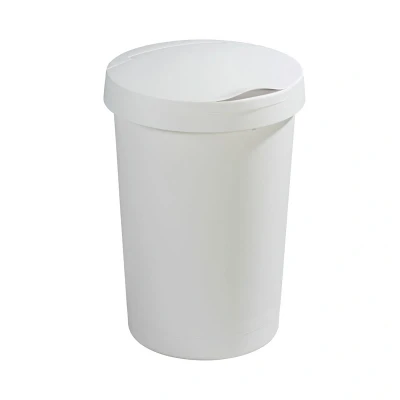 Afbeelding van SUNWARE Twinga Prullenbak met klep deksel 45 liter, 375x540mm wit