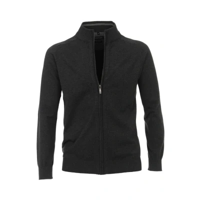 Afbeelding van Casamoda Vest, Heren, Maat: 4XL, Grauschwarz