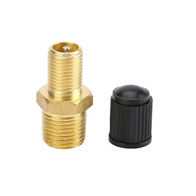 Afbeelding van Tankvulklep 2 stuks 1/4 Inch NPT MPT Messing Luchtcompressor
