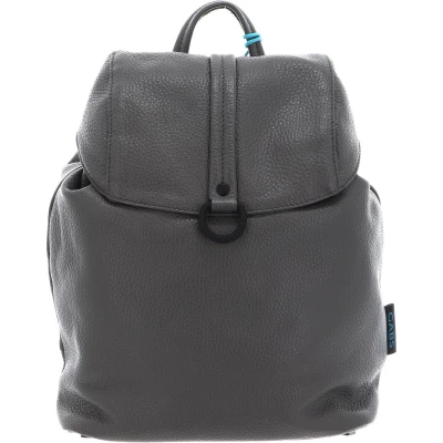Afbeelding van Gabs Leren Vrije tijd Rugzak Simona TG Bull Tube Black Backpack Basalto Grijs