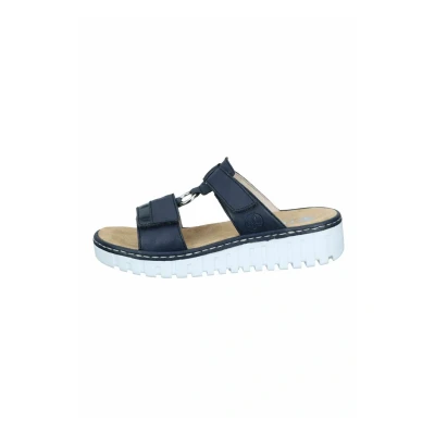 Afbeelding van Rieker Dames Slipper V1396 14 Blauw Maat 38
