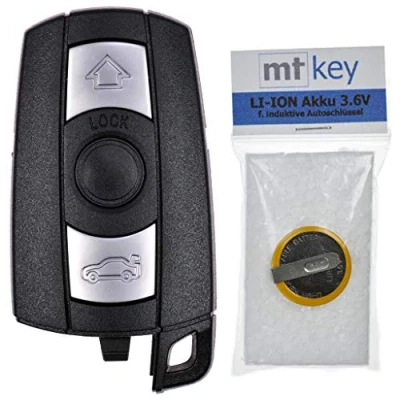 Afbeelding van Auto sleutel afstandsbediening vervangende behuizing met 3 knoppen + Accu compatibel BMW E87 E81 E90 E71 E53 E60 E61 E64 E84 E89 E92