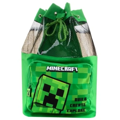 Afbeelding van Minecraft Zwemtas Creeper Jongens Kinder Groen