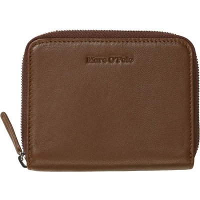 Afbeelding van Marc O&#039;Polo Portemonnee Ellis Zip Wallet Dark Walnut Donkerbruin