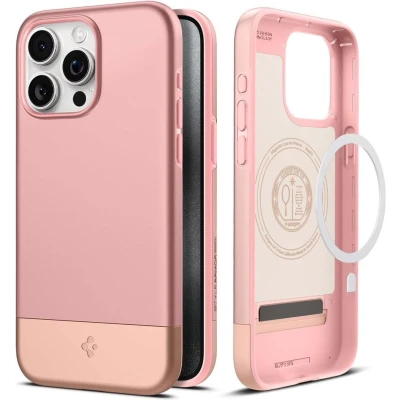 Afbeelding van Spigen Style Armor MagFit Case Compatibel met iPhone 15 Pro Max hoesje Roos Goud