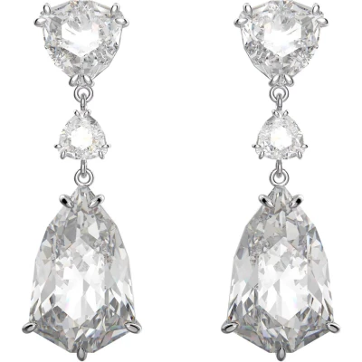 Afbeelding van Swarovski 5652038 Mesmera Zilverkleurig Oorbellen horloge Zilverkleur