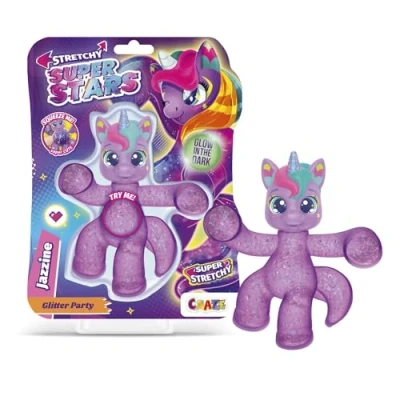 Afbeelding van CRAZE Superstars Stretchy Moonish glibberige &amp; rekbare verzamelfiguren met slijmvulling, 6 verschillende personages om te verzamelen
