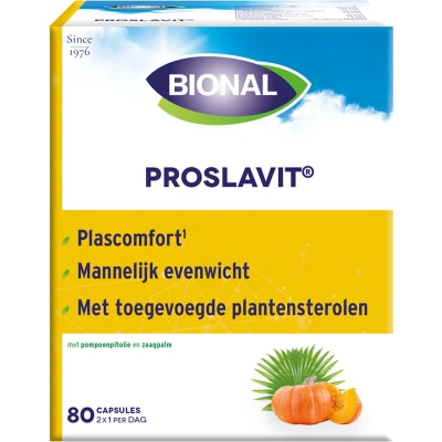 Afbeelding van Bional Proslavit Voedingssupplement met pompoen en zaagpalm voor de mannelijke prostaat 90 capsules