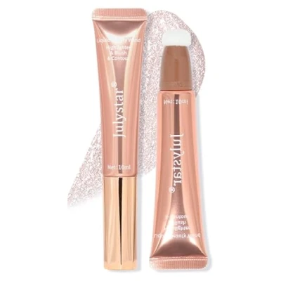 Afbeelding van INTEROOKIE Vloeibare Blush Stick, Hoogglans Flash Matte Finish, Parelmoerglans (01#*10ML)