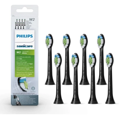 Afbeelding van Philips Sonicare Opzetborstels Black W2 Optimal 8 stuks