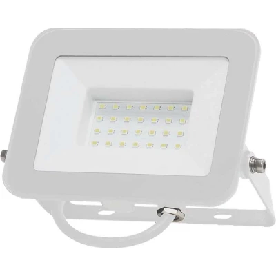Afbeelding van V TAC VT 44030 W Witte LED Schijnwerpers Samsung IP65 30W 2505 Lumen 6500K 5 Jaar