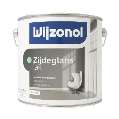 Afbeelding van Wijzonol Zijdeglanslak Terpentineverdunbaar 0,5 liter Houtverf