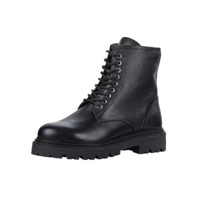 Afbeelding van Marco Tozzi Enkellaarsjes met plateauzool, Dames, Maat: 40, Black Leer