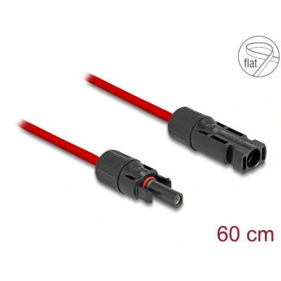 Afbeelding van Delock DL4 Solar Flachbandkabel Stecker zu Buchse 60 cm rot HQ produ