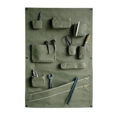 Afbeelding van Zuperzozial Wanddisplay On the Road Wall Pockets Washable Paper 100% Recyclebaar Groen 90x60x6cm