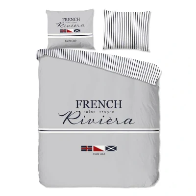 Afbeelding van Pure Riviera Dekbedovertrek Grijs 2 persoons (200 x 200/220 cm)