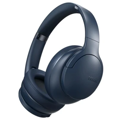 Afbeelding van DOQAUS draadloze hoofdtelefoon, bluetooth, tot 90 uur, over ear met 3 EQ modi, hifi stereo, ingebouwde microfoon, opvouwbare hoofdtelefoon voor mobiele telefoons/iPad/laptops/pc, blauw