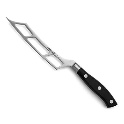 Afbeelding van ARCOS Kaasmes 6 Inch Nitrum RVS en 145 mm mes, Ergonomisch Polyoxymethyleen POM Handvat, Serie Riviera, Kleur Zwart