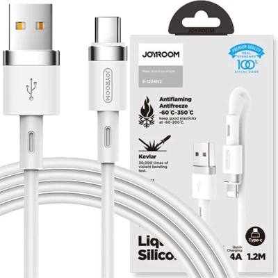 Afbeelding van Joyroom USB Type C kabel 2,4A 1,2 m (S 1224N2 Wit)