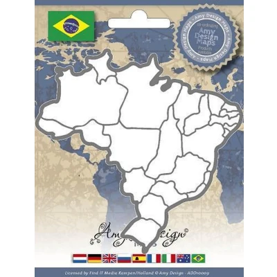 Afbeelding van Die Amy Design Maps Brazil
